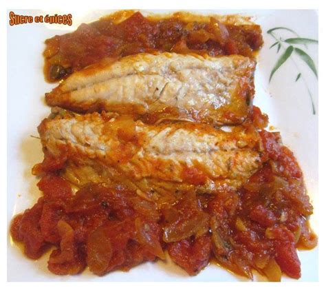 Filets De Maquereaux En Sauce Tomates Sucreetepices