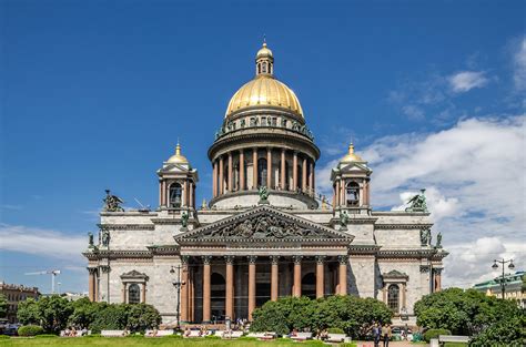 The Neo Classical Saint Isaac S Cathedral In Saint Petersburg Russia