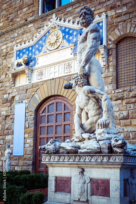 Statue Of Hercules And Caco Ercole E Caco By Baccio Bandinelli