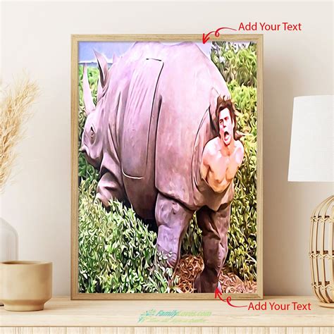 The Rhino Scene In Ace Ventura No Ace Ventura Rhino Print Osca Large ...