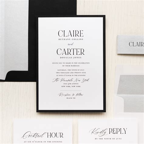 Where to put black tie optional on wedding invitation