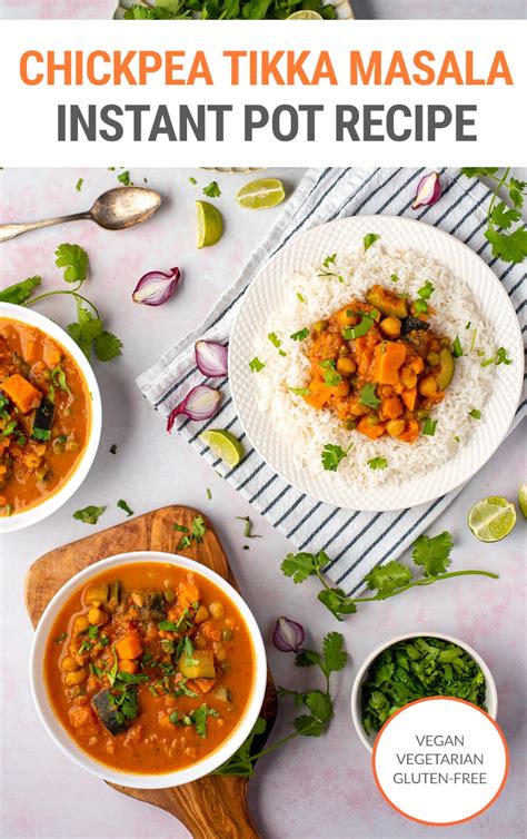 Instant Pot Tikka Masala With Chickpeas Sweet Potato Vegan