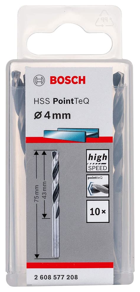 Bosch Professional Piece Pointteq Hss Twist Drill Bit For Metal