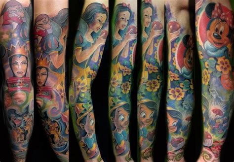 Disney Half Sleeve Tribal Tattoos