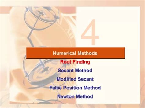 Ppt Numerical Methods Root Finding Secant Method Modified Secant