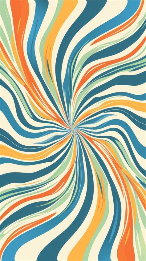 Groovy Hippie S Backgrounds With Waves And Swirl Patterns Stock