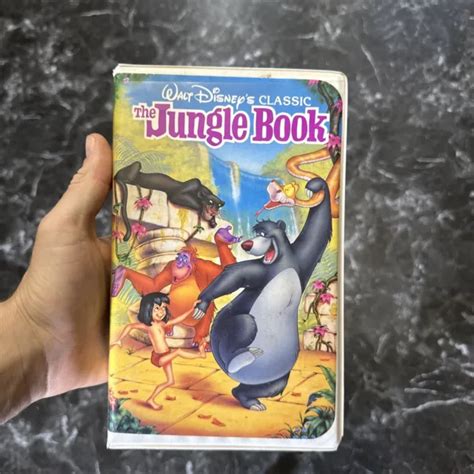 Walt Disney Classic The Jungle Book Vhs Tape Black