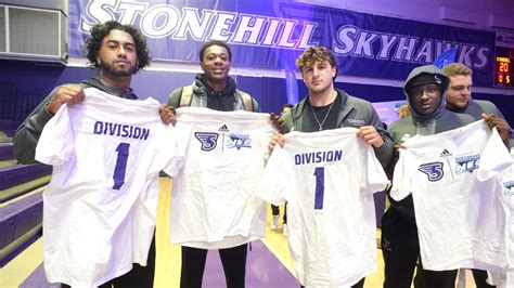 Stonehill College Celebrates Move Up To Ncaa Div 1 Athletics