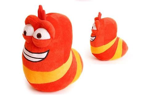 15cm Red Larvar Fun Insect Slug Creative Larva Plush Toys Stuffed Doll