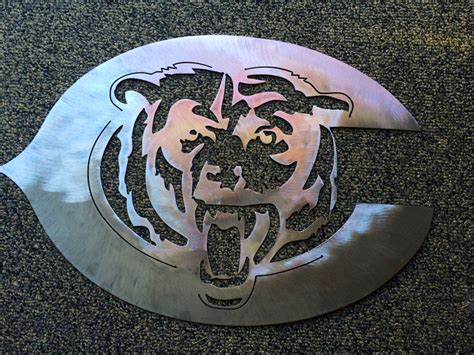 Chicago Bears Metal Sign Metal Signs Chicago Bears Metal Projects