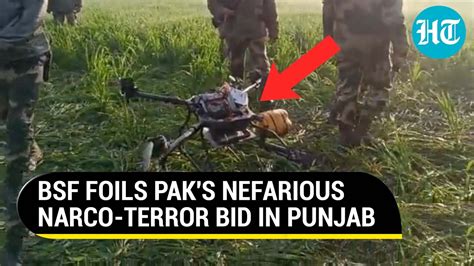 Punjab BSF Guns Down Pak Drone Carrying Drugs Near India Border