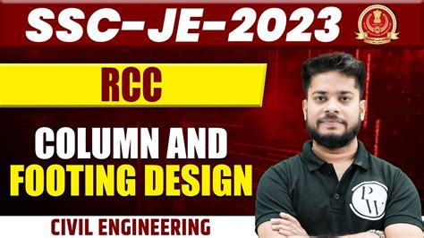 SSC JE 2023 Column And Footing Design SSC JE SERIES YouTube