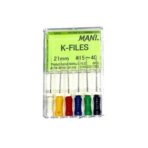 Stainless Steel Dental Endodontic Files, For Clinical, Model Name/Number: Mani at ₹ 190/pack in ...