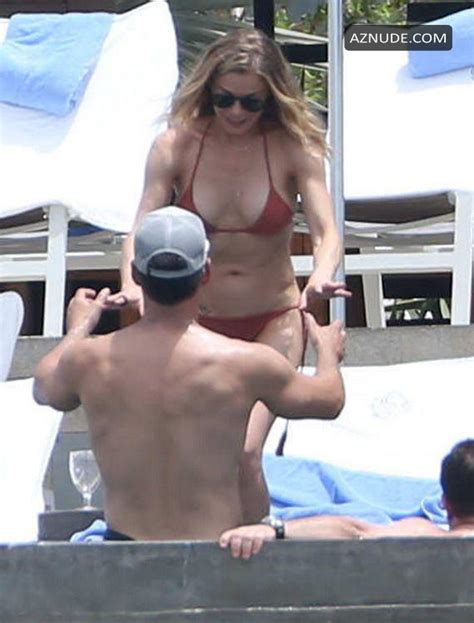 Leann Rimes In A Red Bikini At Pool In Cabo San Lucas Aznude