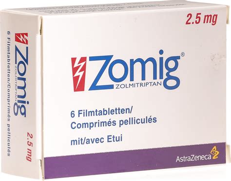 Zomig Filmtabletten 2 5mg 6 Stück In Der Adler Apotheke