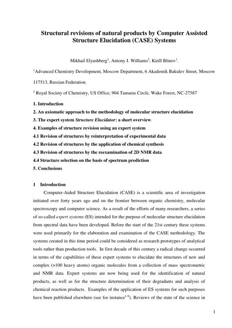 Pdf Cheminform Abstract Structural Revisions Of Natural Products By