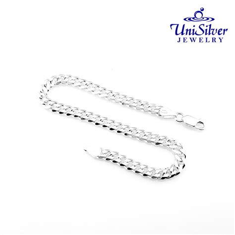 Unisilver 925 Sterling Silver Mens Bracelet Mbf12 Lazada Ph