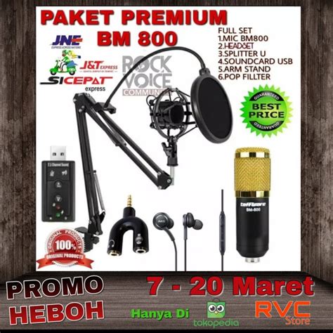 Jual PAKET SMULE MICROPHONE BM 800 Kota Bekasi Bausshoop Tokopedia