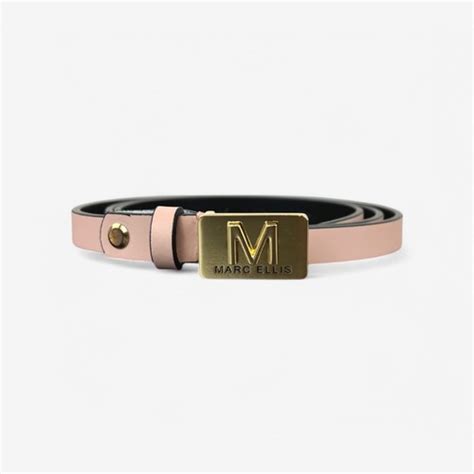 Ceinture Femme Marc Ellis Double Me Belt Ru Nude Or Pe Ebay