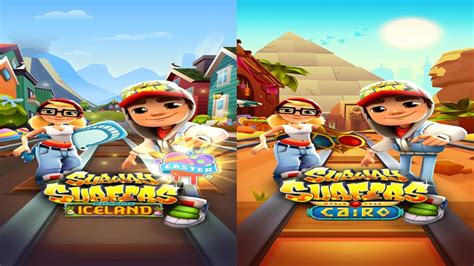 Subway Surfers Iceland VS Subway Surfers Cairo Gameplay World Tours