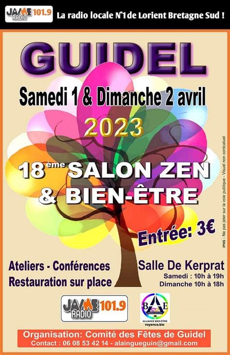 Venez Vous Détendre Au 18ème Salon Zen Et Bien être De Guidel Le 1er Et