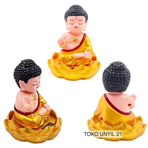 Jual Pajangan Biksu Budha Sakyamuni Hiasan Patung Sakyamuni Yellow