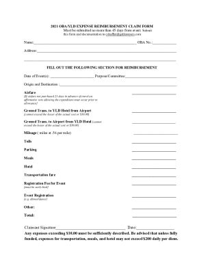 Fillable Online Health Care Expense Reimbursement Claim Form Fax Email