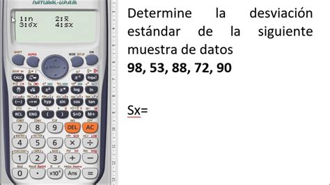 Cómo sacar la desviación estándar en una calculadora