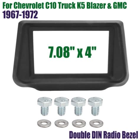 For 67 72 Chevrolet C10 Truck K5 Blazer And Gmc Radio Double Din Trim