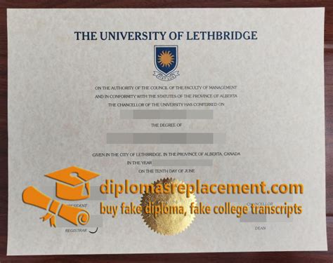 What S The Cost To Buy A Fake University Of Lethbridge Diploma