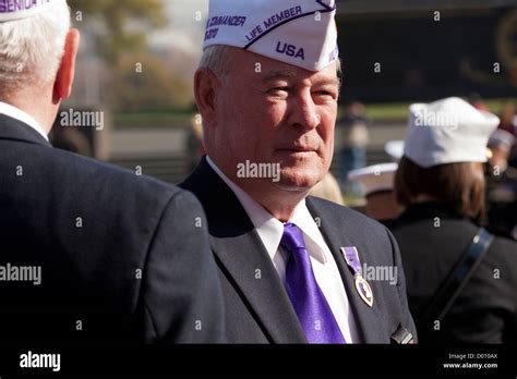 US military veteran, Purple Heart recipient Stock Photo - Alamy