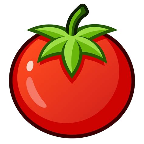 Tomato clip art and Vector Design With a White Background | Premium AI-generated vector