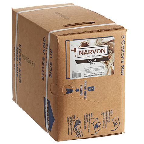 Narvon Old Fashioned Cola Beverage Soda Syrup 5 Gallon Bag In Box