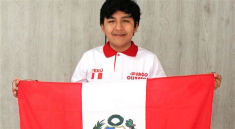 Orgullo peruano Escolar logra medalla de oro en Mundial de Geometría