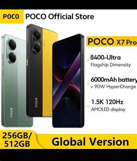 Xiaomi Poco X7 Pro 12+256 Gb/Dimensity 8400 Ultra/IP68/6000 mAh: 15 299 ...