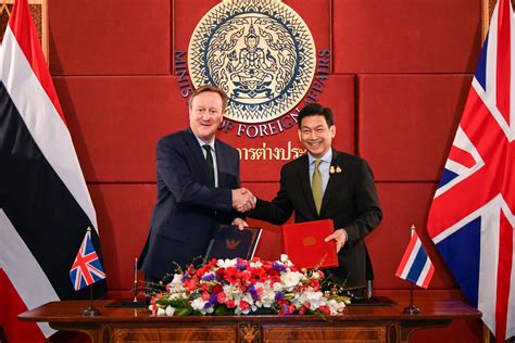 Thailand And The Uk Announce The Elevation Of Their Relations To