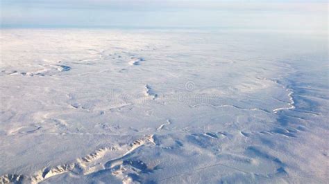 Snow Covered Arctic Landscape Aerial View Stock Video Video Of