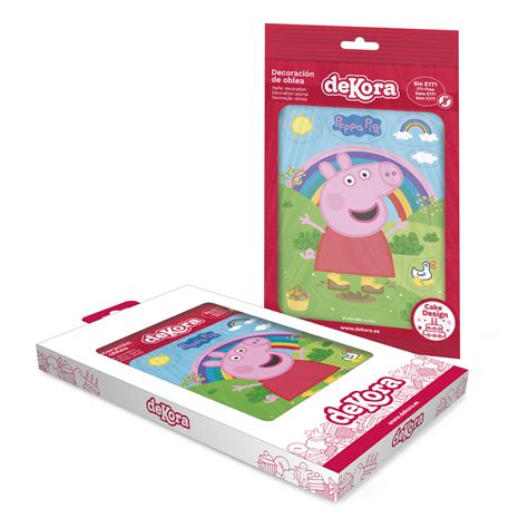 Silueta Oblea Tarta Peppa Pig X Cm A Dekora