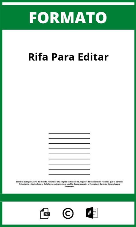 Formato De Rifa Para Editar En Excel 2024