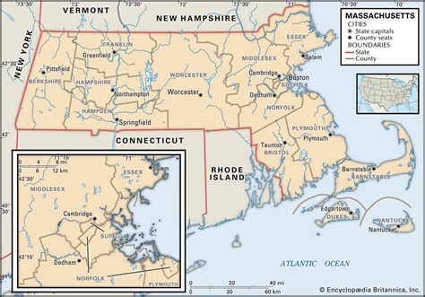 Massachusetts Political Map