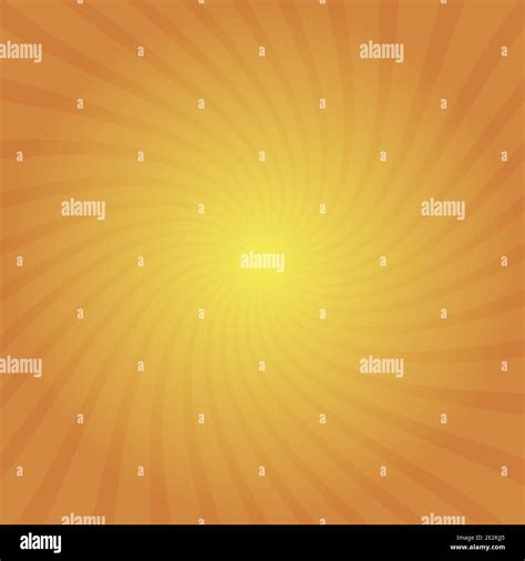 Sun Rays Sun Rays Orange Background Spiral Eps10 Stock Vector Image