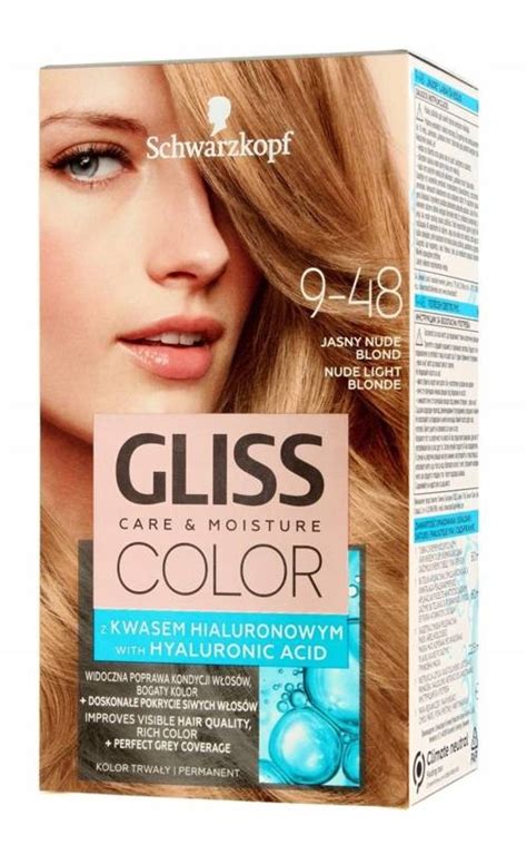 Gliss Color Care Moisture Farba do włosów 9 48 jasny nude blond