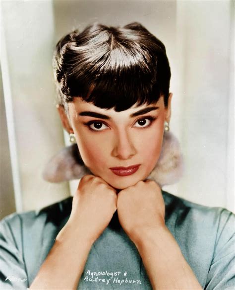 The Inescapable Audrey Hepburn C1955 Colorized Audrey Hepburn