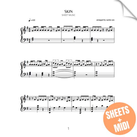 Skin Sheet Music And Midi Sachin Sen