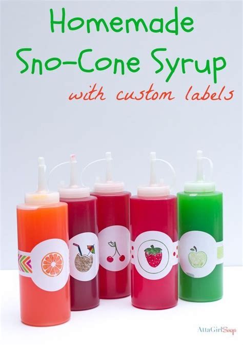 Homemade sno cone syrup recipe – Artofit