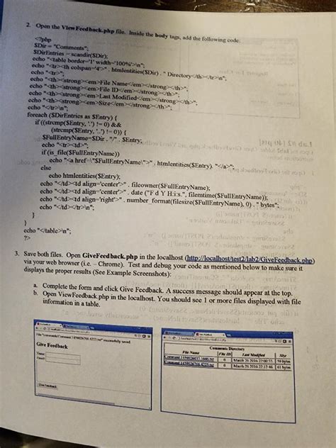 Solved Lab \#1 [40 pts] Inside the test 2 folder, open the | Chegg.com 