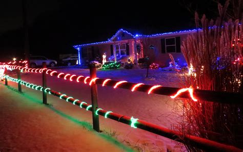 Led And Snow Led Christmas Lights Lighting Up The Snow ©2 Flickr