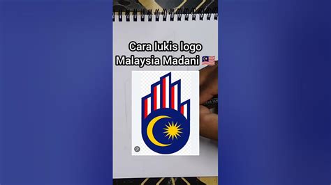 Cara Lukis Logo Malaysia Madani 2023 Hari Kebangsaan Yang Ke 66 🇲🇾 Youtube