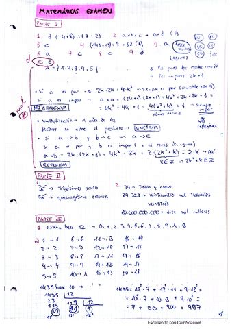 Examen Matematicas Correccion Pdf