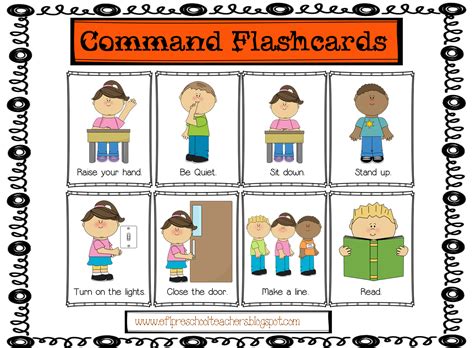 Efl Elementary Teachers Classroom Commands